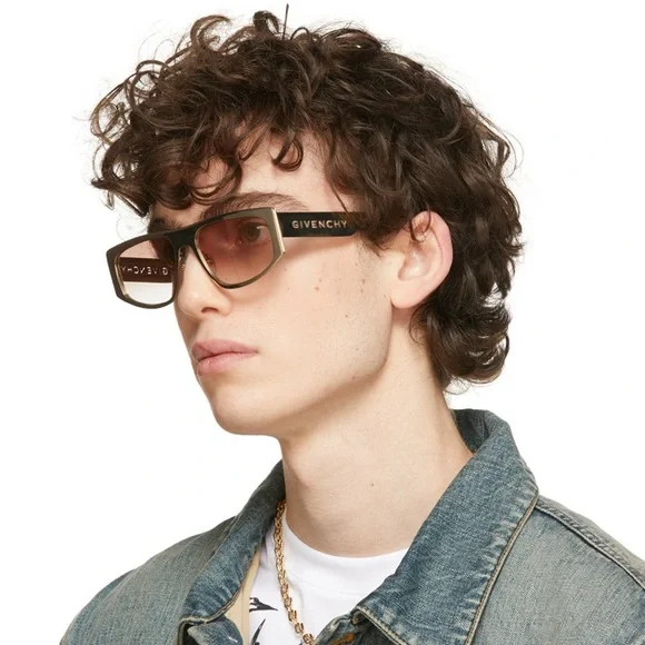 Givenchy | Accessories | Givenchy Gold Mirrored 57mm Cat Eye  display picture 3